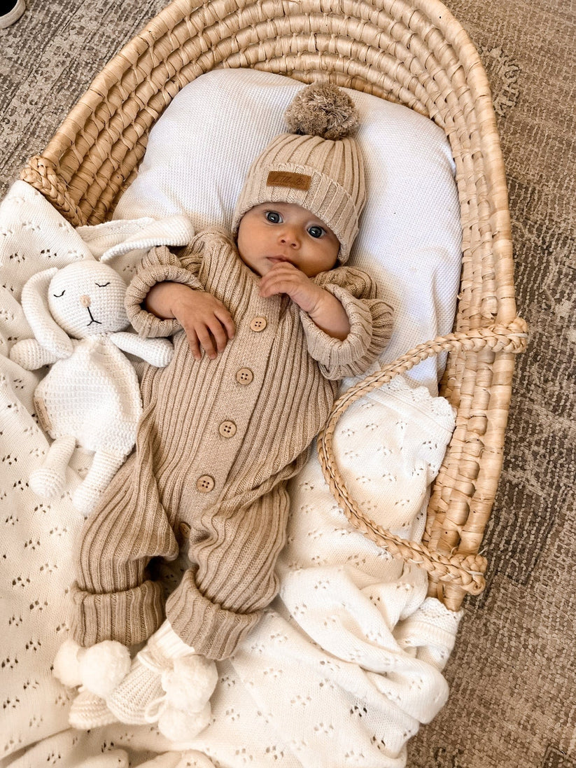 Little B's Nursery - Ribbed Beanie - Oak