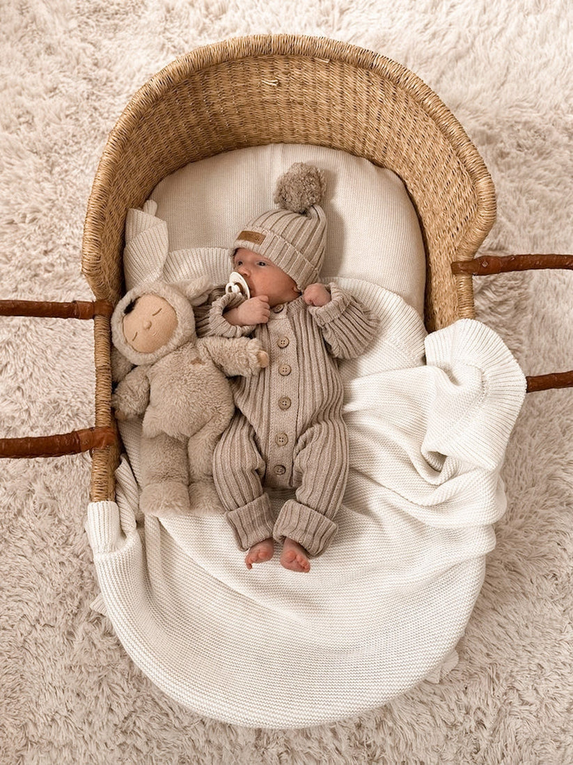 Little B's Nursery - Ribbed Beanie - Oak