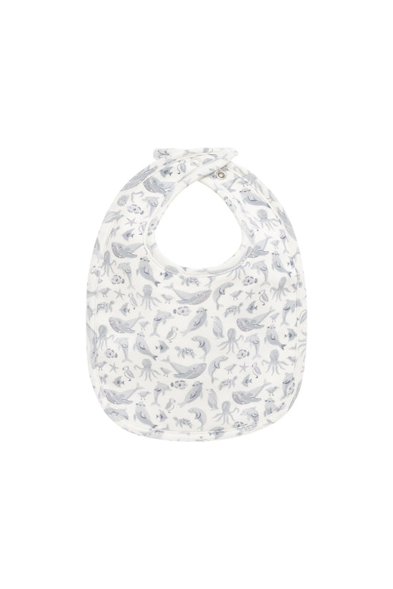 Jamie Kay - Organic Cotton Bib - Sea Life