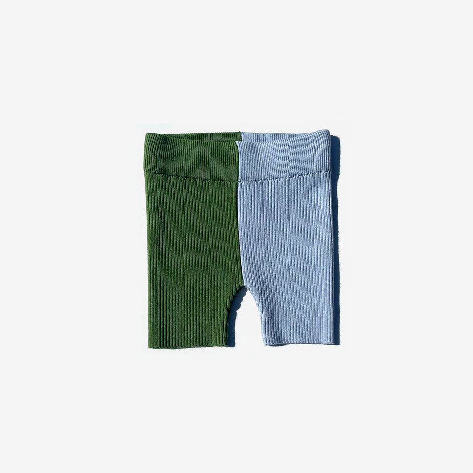 The Rest - Two Toned Bike Short - Clover/Blue