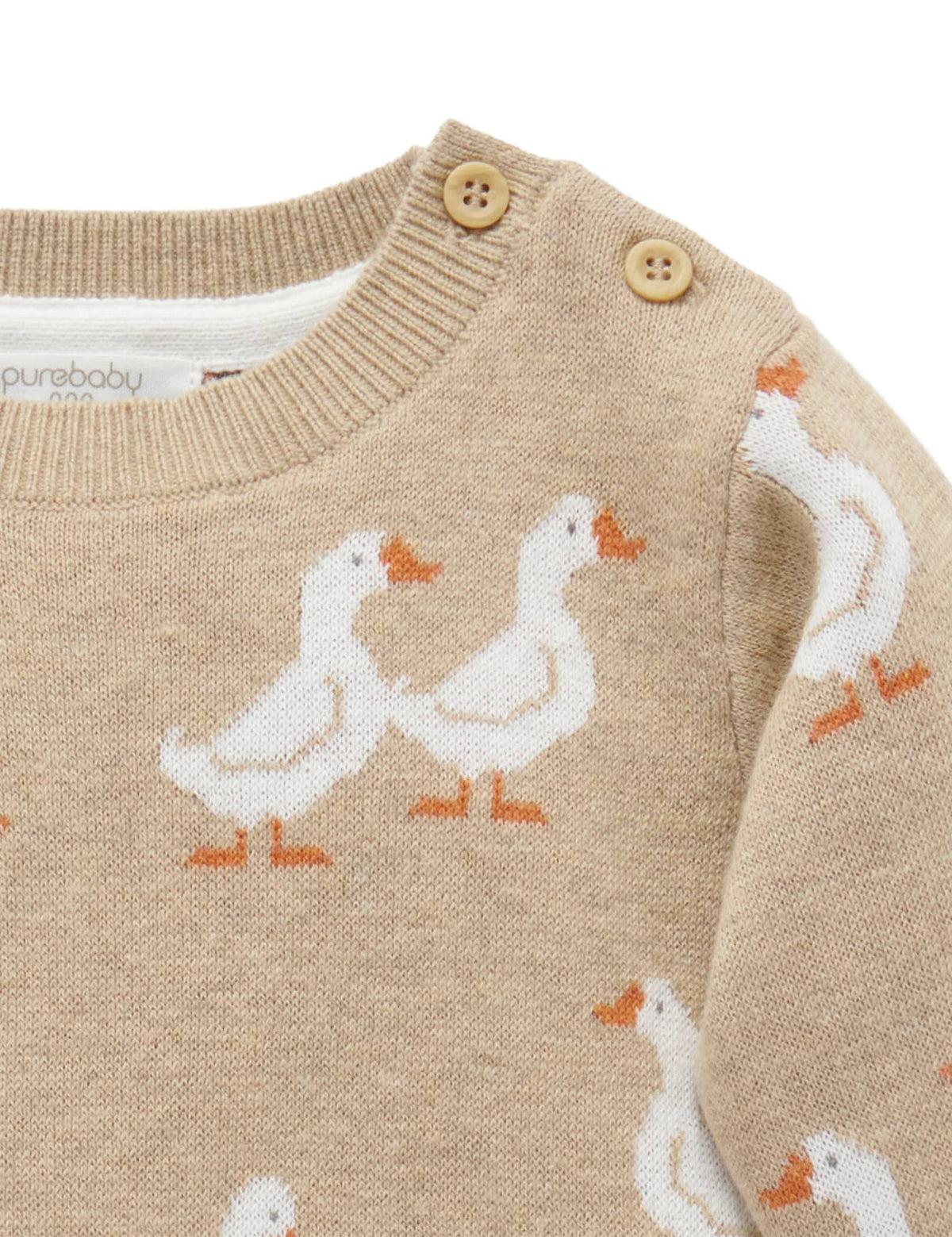 PureBaby - Duck Jumper - Duck Print