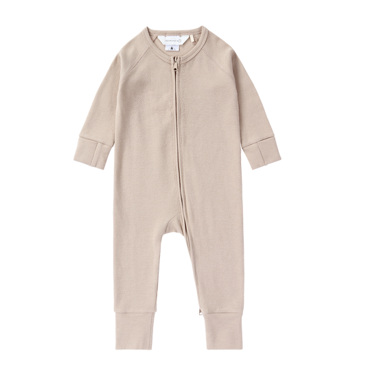 Susukoshi - Zip Growsuit - Taupe